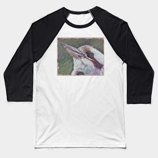 Alert kookaburra bird Baseball T-Shirt